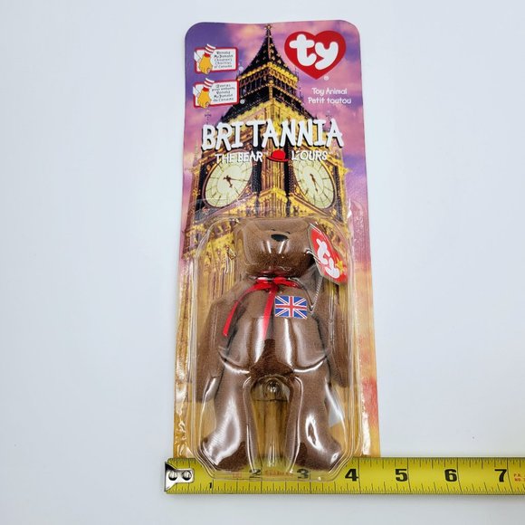 TY Teenie Beanie Baby Britannia The Bear Retired 1999 McDonalds Toy New Read - Picture 9 of 9